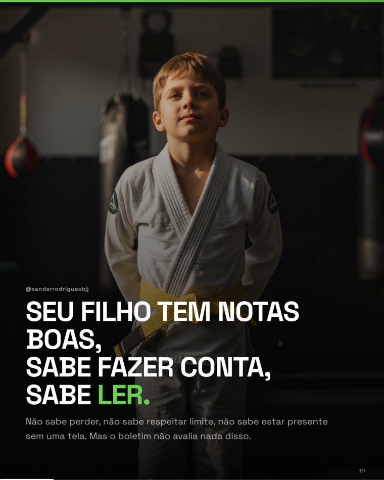 Carrossel Sander Rodrigues BJJ — notas boas